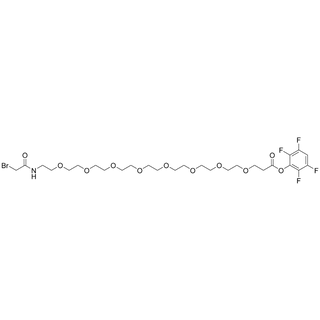 Bromoacetamido-PEG8-TFP Ester