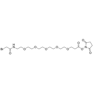 Bromoacetamido-PEG5-NHS Ester