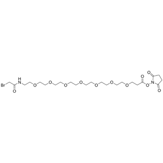 Bromoacetamido-PEG7-NHS Ester
