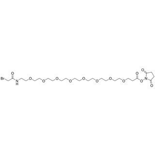 Bromoacetamido-PEG8-NHS Ester