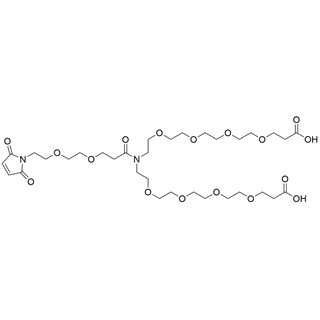 N-(Mal-PEG2)-N-bis(PEG4-acid) 