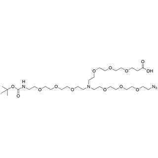 N-(Azido-PEG3)-N-(PEG3-NH-Boc)-PEG3-acid