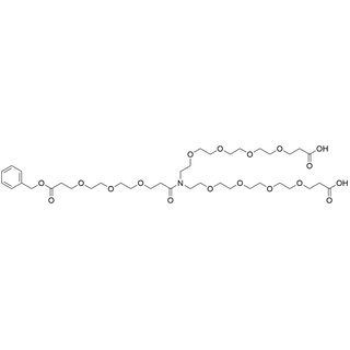 N-(Benzyloxy carbonyl-PEG3)-N-bis(PEG4-acid)