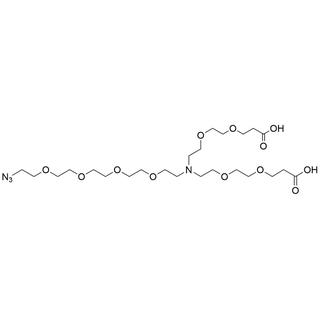 N-(Azido-PEG4)-N-bis(PEG2-acid)