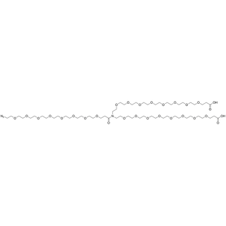 N-(Azide-PEG8-carbonyl)-N-bis(PEG8-acid)