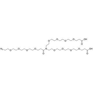 N-(Azido-PEG4-carbonyl)-N-bis(PEG4-acid)