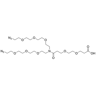 N-(Acid-PEG2)-N-bis(PEG3-azide)