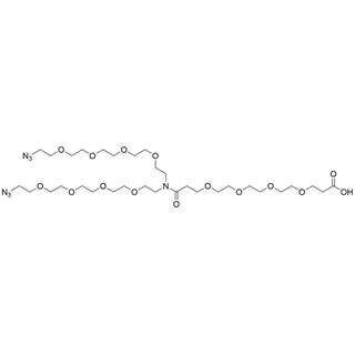 N-(acid-PEG4)-N-bis(PEG4-azide)