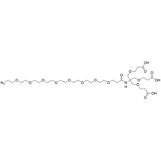 Azide-PEG8-Amido-tri-(carboxyethoxymethyl)-methane