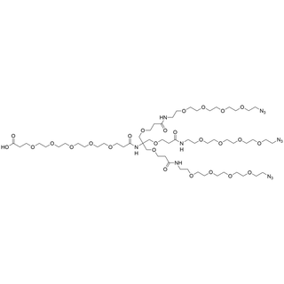 Acid-PEG5-Amide-Tri(3-methoxypropanamide-PEG4-Azide) Methane