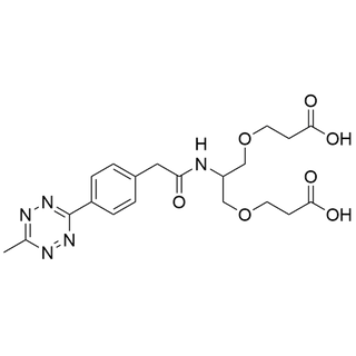 Methyltetrazine-amido-bis-(carboxyethoxymethyl)-methane