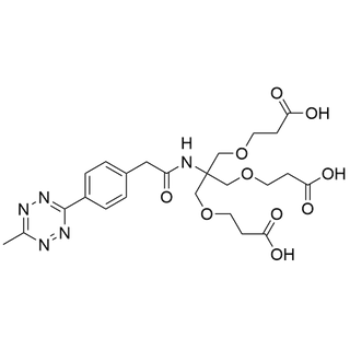 Methyltetrazine-amido-Tri-(acid-PEG1-ethoxymethyl)-methane