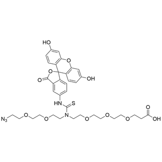 N-(Azido-PEG2)-N-Fluorescein-PEG3-acid