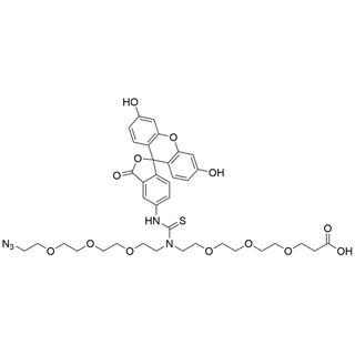 N-(Azido-PEG3)-N-Fluorescein-PEG3-acid