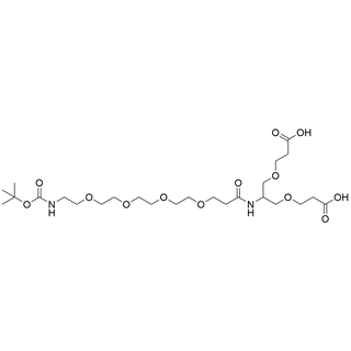 2-(Boc-amino-PEG4-amido)-1,3-bis(carboxylethoxy)propane 