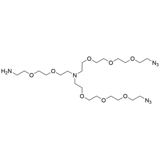 N-(Amino-PEG2)-N-bis(PEG3-azide)