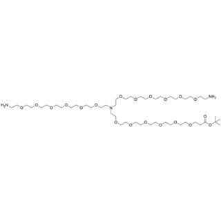 N-(t-butyl ester-PEG6)-N-bis(PEG6-amine)