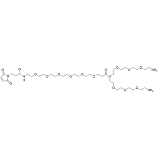 N-(Mal-PEG6)-N-bis(PEG3-amine) TFA salt