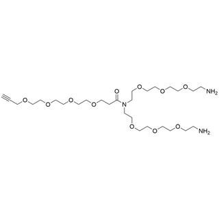 N-(Propargyl-PEG4)-N-bis(PEG3-amine)  TFA salt