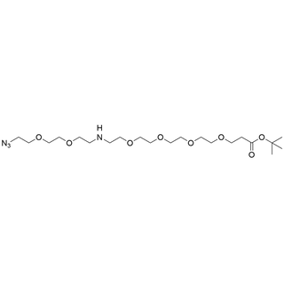 N-(Azido-PEG2)-N-PEG4-t-butyl ester