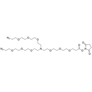 N-(NHS-PEG3)-N-bis(PEG3-azide)