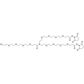 N-(Azido-PEG4)-N-bis(PEG4-NHS ester)