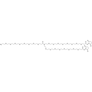 N-(Azide-PEG8-carbonyl)-N-bis(PEG8-NHS ester)