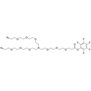 N-(PFP ester-PEG3)-N-bis(PEG3-Azide)