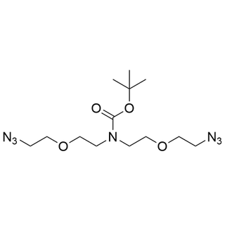 N-Boc-N-bis(PEG1-azide)