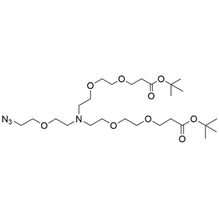 N-(Azido-PEG1)-N-bis(PEG2-t-butyl ester)