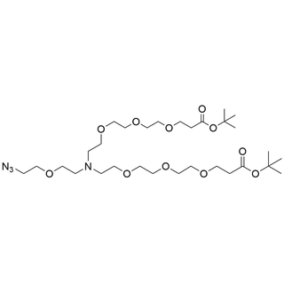 N-(Azido-PEG1)-N-bis(PEG3-t-butyl ester)