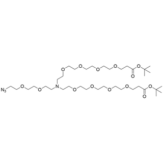 N-(Azido-PEG2)-N-bis(PEG4-t-butyl ester)