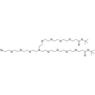 N-(Azido-PEG3)-N-bis(PEG4-t-butyl ester)