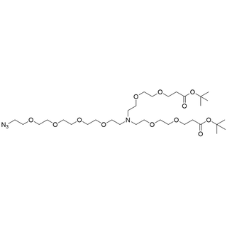 N-(Azido-PEG4)-N-bis(PEG2-t-butyl ester)