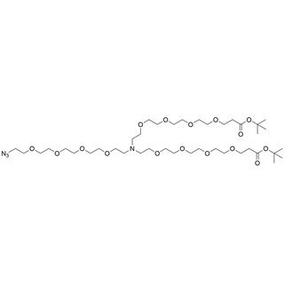 N-(Azido-PEG4)-N-bis(PEG4-t-butyl ester)