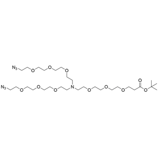 N-(t-butyl ester-PEG3)-N-bis(PEG3-azide)