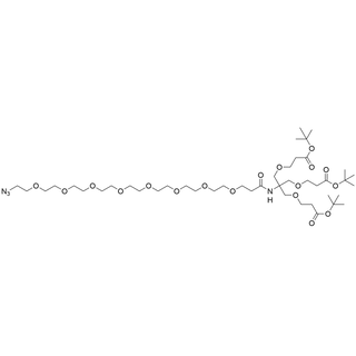 Azide-PEG8-Amido-tri-(t-butoxycarbonylethoxymethyl)-methane