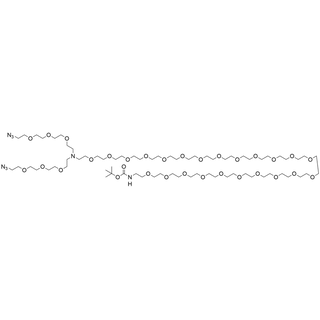 N-(Boc-PEG23)-N-bis(PEG3-azide)