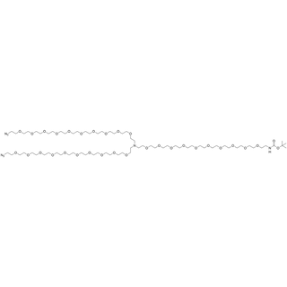 N-(t-Boc-N-amido-PEG10)-N-bis(PEG10-azide)