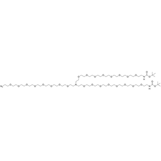 N-(Azide-PEG8)-N-bis(PEG8-NH-Boc)