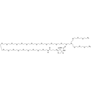 N-(Biotin-PEG23)-N-bis(PEG3-azide)