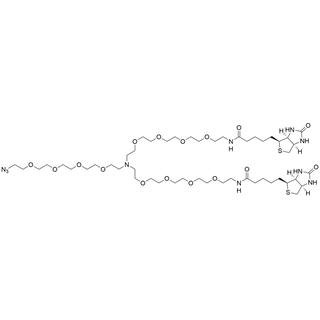 N-(Azido-PEG4)-N-bis(PEG4-biotin)