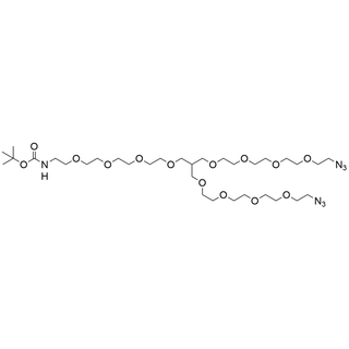 Trimethylolmethan-1-(PEG4-Boc-amine)-2,3-(PEG4-Azide)