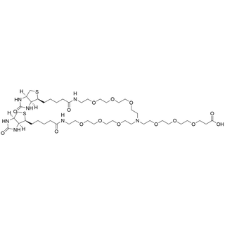 N-(acid-PEG3)-N-bis(PEG3-biotin)