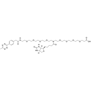 N-(Methyltetrazine-PEG4)-N-Biotin-PEG4-acid