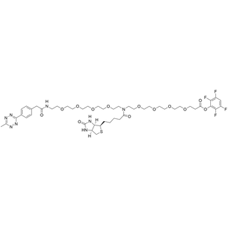 N-(Methyltetrazine-PEG4)-N-Biotin-PEG4-TFP ester