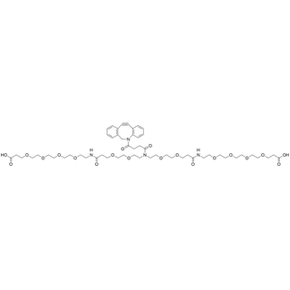 N-DBCO-N-bis(PEG2-amide-PEG4-Acid)