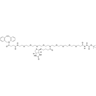 N-(DBCO-N-amido-PEG4)-N-Biotin-PEG4-t-Boc-Hydrazide