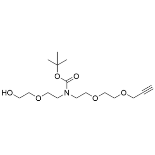 N-(PEG1-OH)-N-Boc-PEG2-propargyl