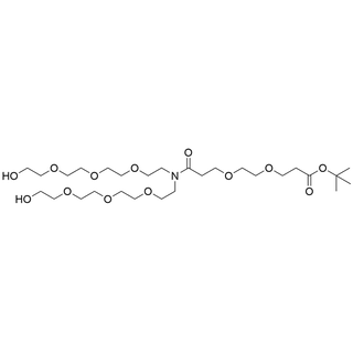 N-(t-butyl-PEG2)-N-bis(PEG3-alcohol)